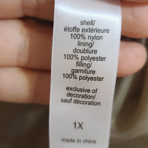 Maurices Womens Quilted Green Olive Jacket Plus Size 1X - Picture 6 of 9